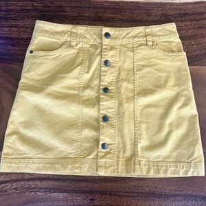 Stio button front mini skirt